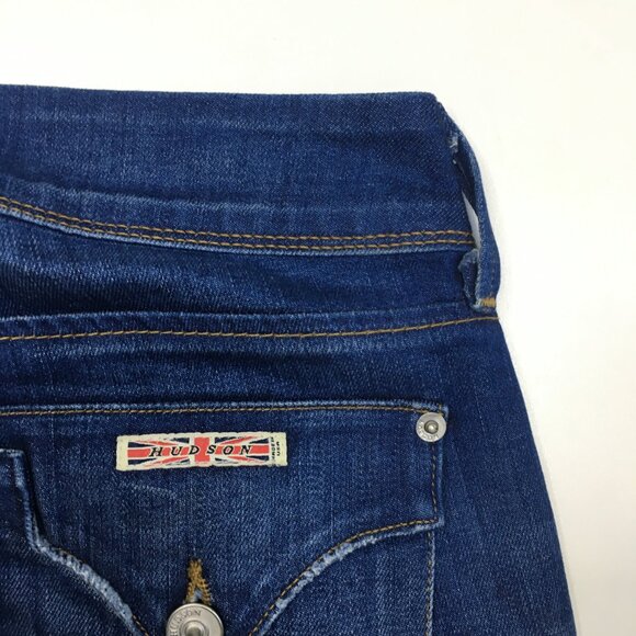 HUDSON Denim Curt Wash COLLIN Whiskers Distressing 5 Pocket Skinny Jeans - Picture 11 of 16